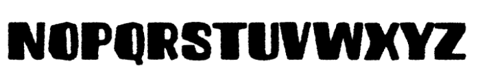 Brusnika Rough Font UPPERCASE