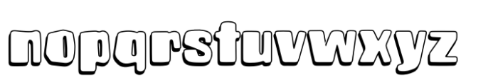 Brusnika Shadow Font LOWERCASE