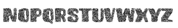 Brusnika Texture Font UPPERCASE