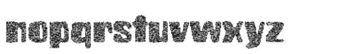 Brusnika Texture Font LOWERCASE