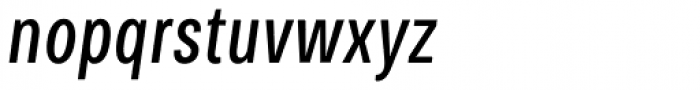Bruta Global Compressed Regular Italic Font LOWERCASE