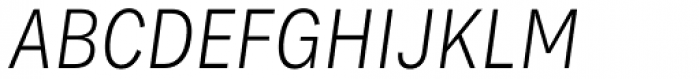 Bruta Global Condensed Light Italic Font UPPERCASE