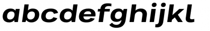 Bruta Global Extended Bold Italic Font LOWERCASE