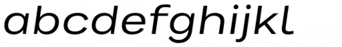 Bruta Global Extended Regular Italic Font LOWERCASE