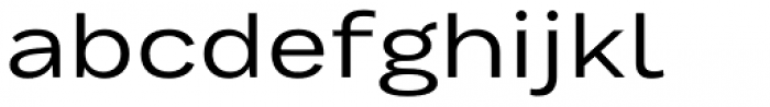 Bruta Global Extended Regular Font LOWERCASE