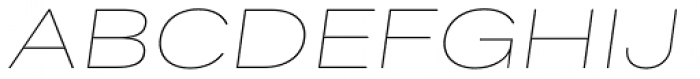 Bruta Global Extended Thin Italic Font UPPERCASE