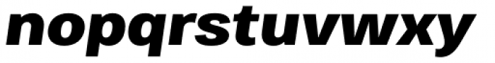 Bruta Global Regular Extra Bold Italic Font LOWERCASE