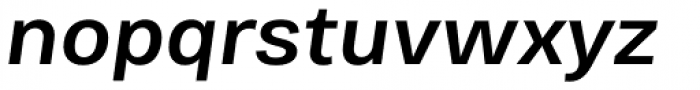 Bruta Global Regular Semi Bold Italic Font LOWERCASE