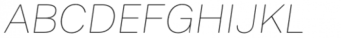 Bruta Global Regular Thin Italic Font UPPERCASE