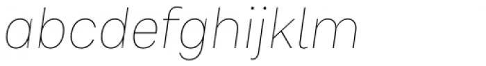 Bruta Global Regular Thin Italic Font LOWERCASE