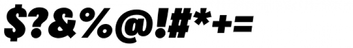 Bruta Pro Compressed Black Italic Font OTHER CHARS