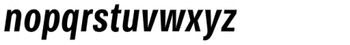 Bruta Pro Compressed Semi Bold Italic Font LOWERCASE
