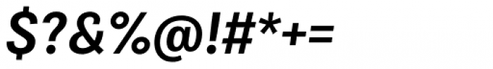Bruta Pro Condensed Semi Bold Italic Font OTHER CHARS