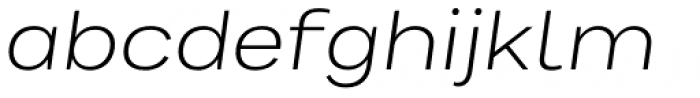 Bruta Pro Extended Light Italic Font LOWERCASE