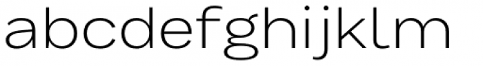 Bruta Pro Extended Light Font LOWERCASE