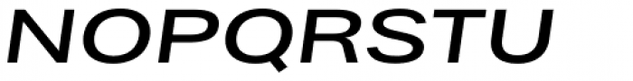 Bruta Pro Extended Semi Bold Italic Font UPPERCASE