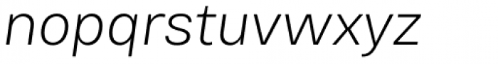 Bruta Pro Regular Light Italic Font LOWERCASE