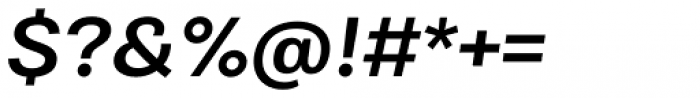 Bruta Pro Regular Semi Bold Italic Font OTHER CHARS