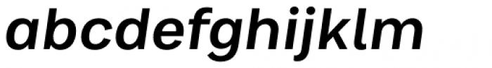 Bruta Pro Regular Semi Bold Italic Font LOWERCASE