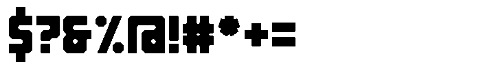 Brutalist Regular Font OTHER CHARS