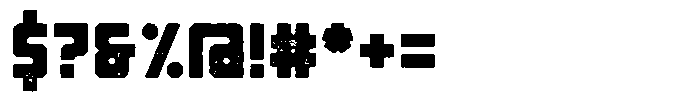 Brutalist Rough Font OTHER CHARS