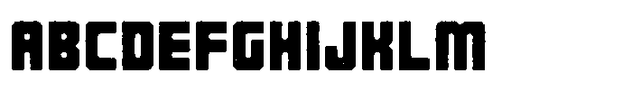 Brutalist Rough Font UPPERCASE