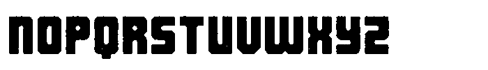 Brutalist Rough Font UPPERCASE