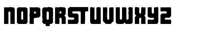 Brutalist Rough Font LOWERCASE