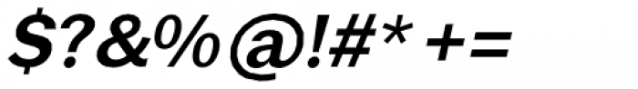 Brute Sans Demi Bold Italic Font OTHER CHARS