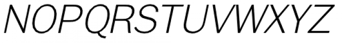 Brute Sans Extra Light Italic Font UPPERCASE
