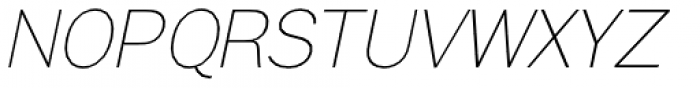 Brute Sans Thin Italic Font UPPERCASE