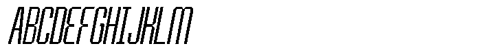Bruteforce Light Italic Font UPPERCASE