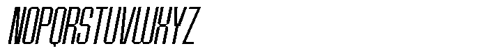 Bruteforce Light Italic Font UPPERCASE