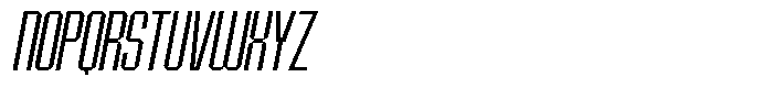 Bruteforce Light Italic Font LOWERCASE