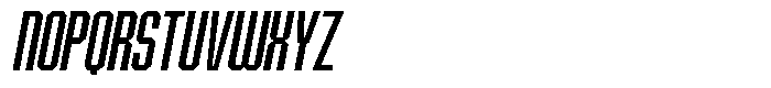 Bruteforce Semi Bold Italic Font LOWERCASE
