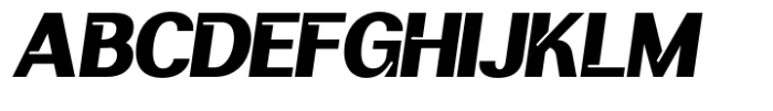 Brutone Black Min Oblique Font UPPERCASE