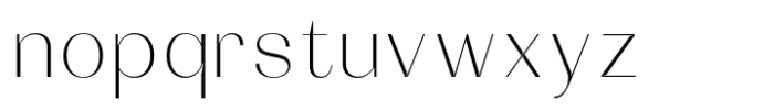 Brutone Thin Max Font LOWERCASE