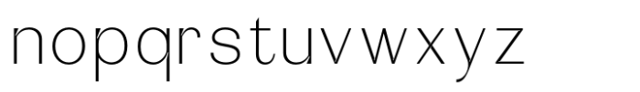 Brutone Thin Min Font LOWERCASE