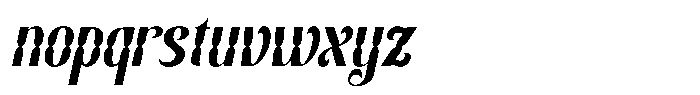Brylan Italic Font LOWERCASE
