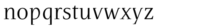 Bryoka Regular Font LOWERCASE