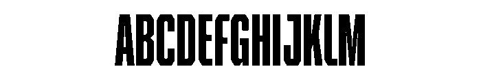 BRICKTRIAL Black Instance Font UPPERCASE