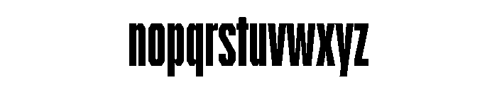 BRICKTRIAL Black Instance Font LOWERCASE