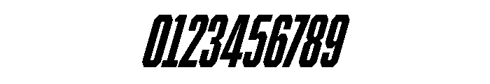 BRICKTRIAL BlackItalic Instance Font OTHER CHARS