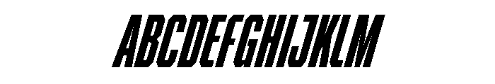 BRICKTRIAL BlackItalic Instance Font UPPERCASE