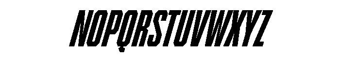 BRICKTRIAL BlackItalic Instance Font UPPERCASE