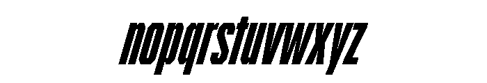 BRICKTRIAL BlackItalic Instance Font LOWERCASE