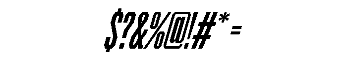 BRICKTRIAL BoldItalic Instance Font OTHER CHARS