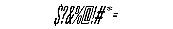 BRICKTRIAL BookItalic Instance Font OTHER CHARS