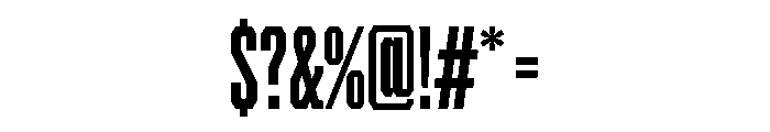 BRICKTRIAL Extrabold Instance Font OTHER CHARS