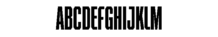 BRICKTRIAL Extrabold Instance Font UPPERCASE